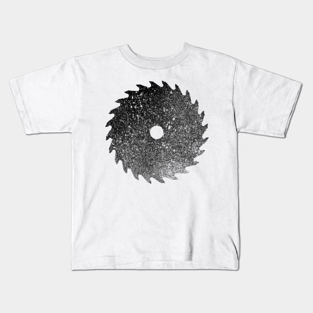 Circular Saw Kids T-Shirt by OsFrontis